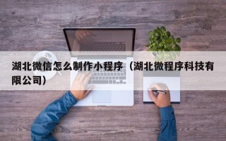 滑县湖北微信怎么制作小程序（湖北微程序科技有限公司）